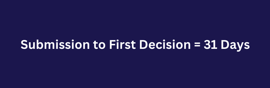 Submission to First Decision = 31 Days